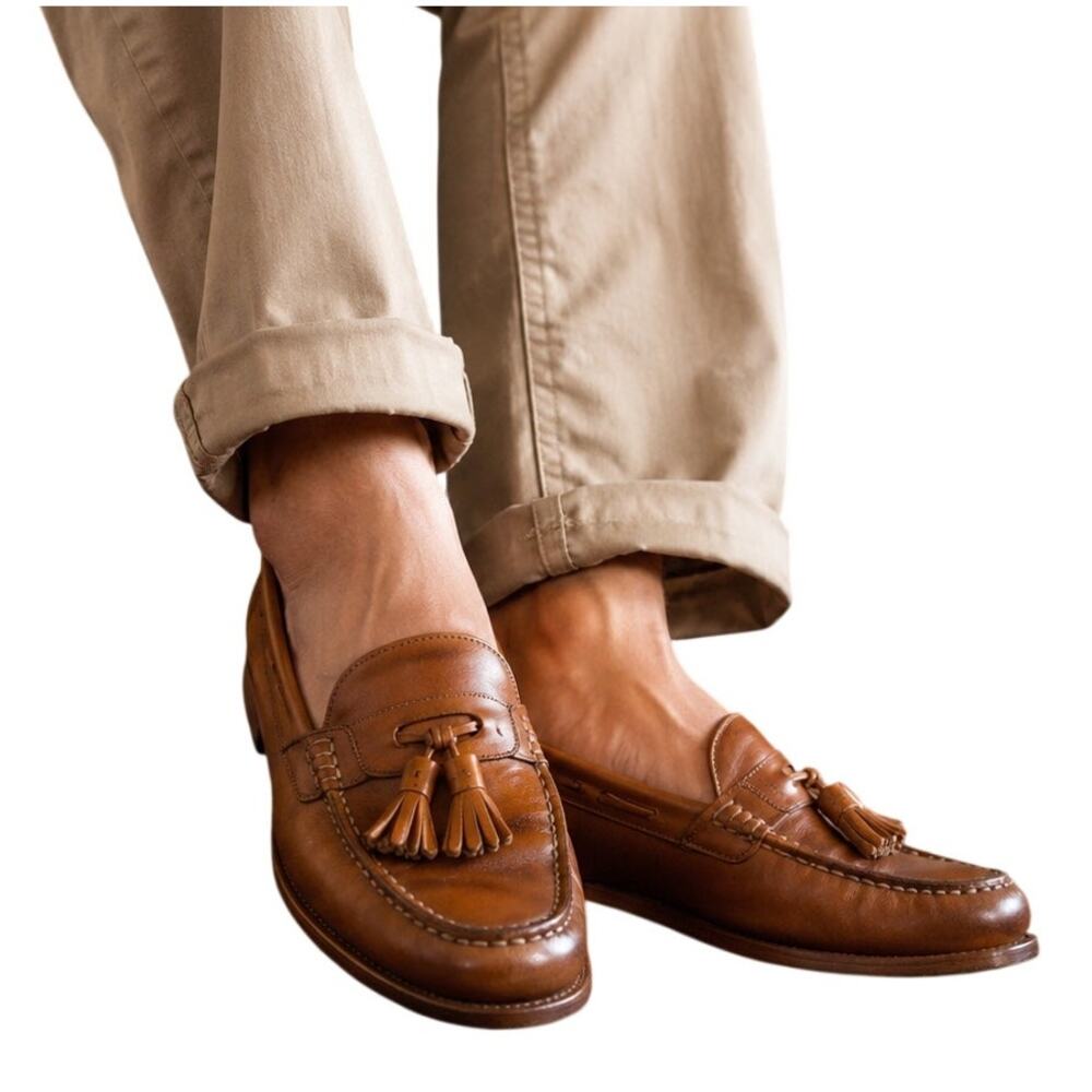 Dexter Brown Leather Tassel Loafers Men’s Size 8 Made in USA
